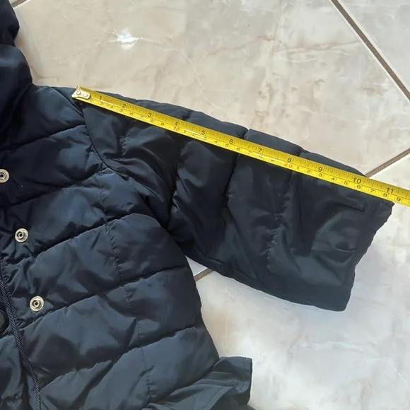 Navy Blue Ruffle GAP- Winter Coat Size 12-18 months - Picture 9 of 10
